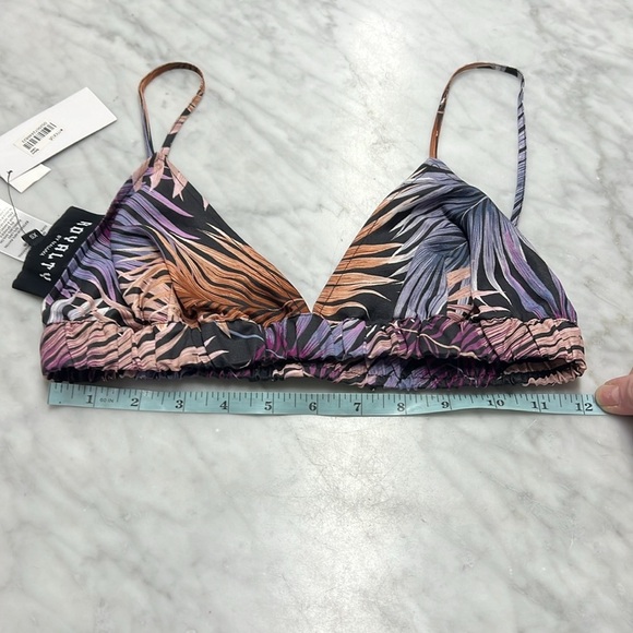 Royalty by Maluma NWT Printed Plunge Triangle Bralette Size Small - Picture 13 of 14